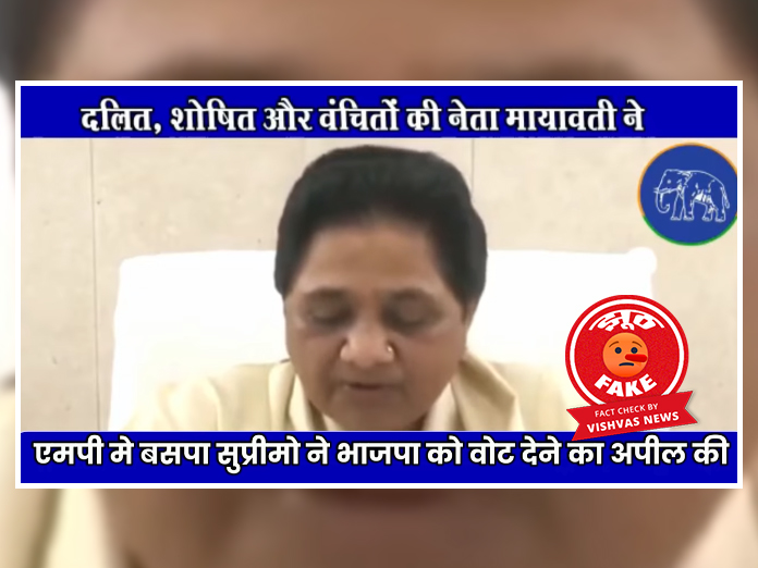 Mayawati video, Madhya Pradesh elections, BJP candidate, BSP, Mayawati Viral Video, Mp election 2023, MP chunav