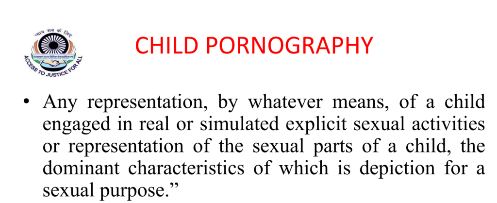 What is CHILD PORNOGRAPHY
